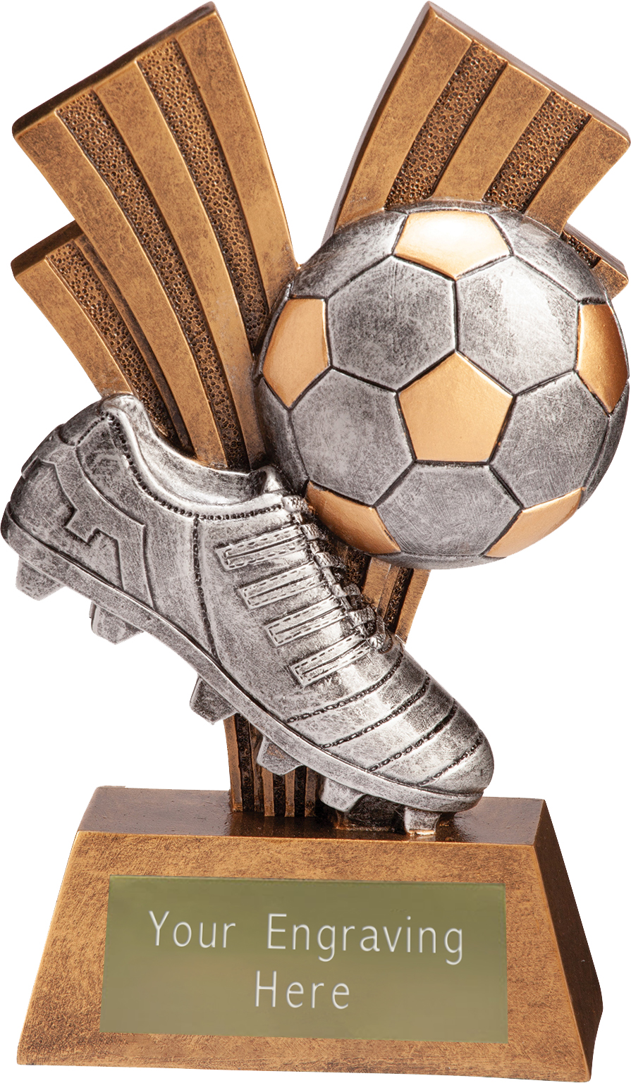 Football Trophies - Football Boot & Ball Xplode Trophy 15cm (6")