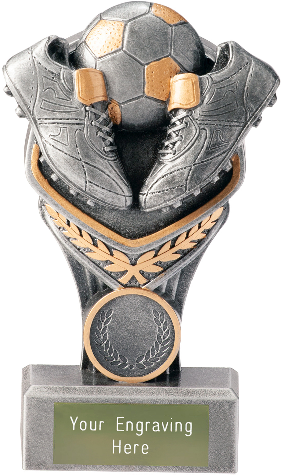 Football Trophies - Football Boot & Ball Falcon Trophy 15cm (6")